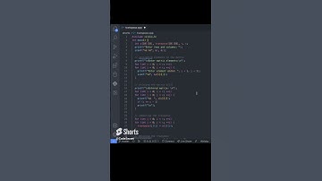C Program to Find Transpose of a Matrix #shorts