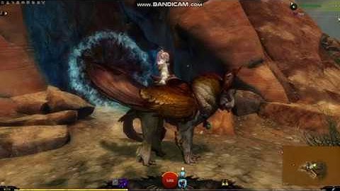 Guild Wars 2 - Verdant Brink Waypoints and Hero Points (using mounts)