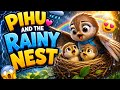 Pihu and the Rainy Nest 🌧️🐦 | Heartwarming Kids Story About Courage &amp; Love