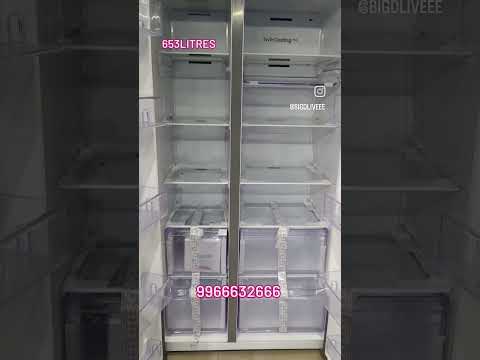 SAMSUNG 653 Litres 3 Star Side by Side Refrigerator with Al Energy Mode (RS76CG8113B1HL, Black DOI)