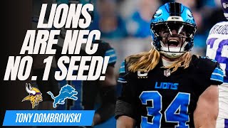 THE DETROIT LIONS ARE THE NFC NO. 1 SEED AND BACK-TO-BACK NFC NORTH CHAMPS!!!!!