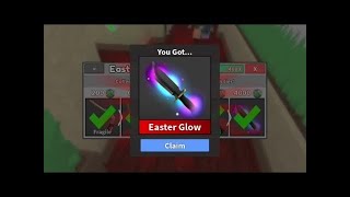 ЗАБРАЛ ЭФФЕКТ ММ2 EASTER GLOW!!! ROBLOX MURDER MYSTERY 2