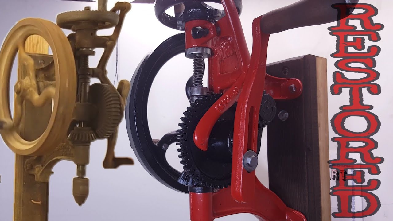 Antique Drill Press Restoration ⚙ Blacksmith Post Drill YouTube