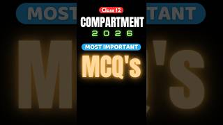 🔴Most Important Questions Compartment Class 12 Maths | CBSE Compartment Exam 2026 | Warrior Series