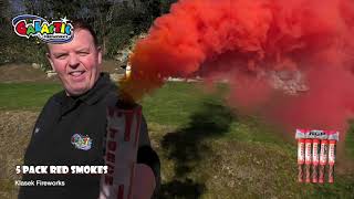 Hand Held Red Smoke Grenades (5pack) — What's Inside This Firework ...