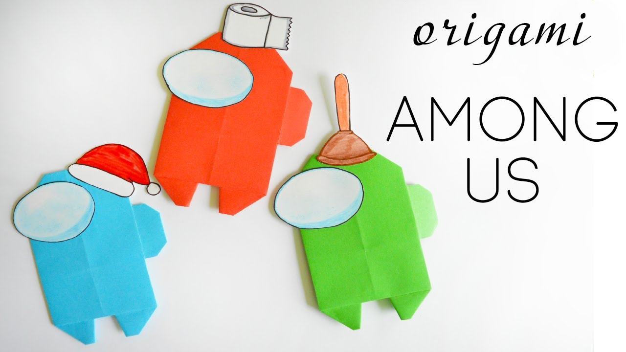 Оригами AMONG US из бумаги | Origami Paper AMONG US