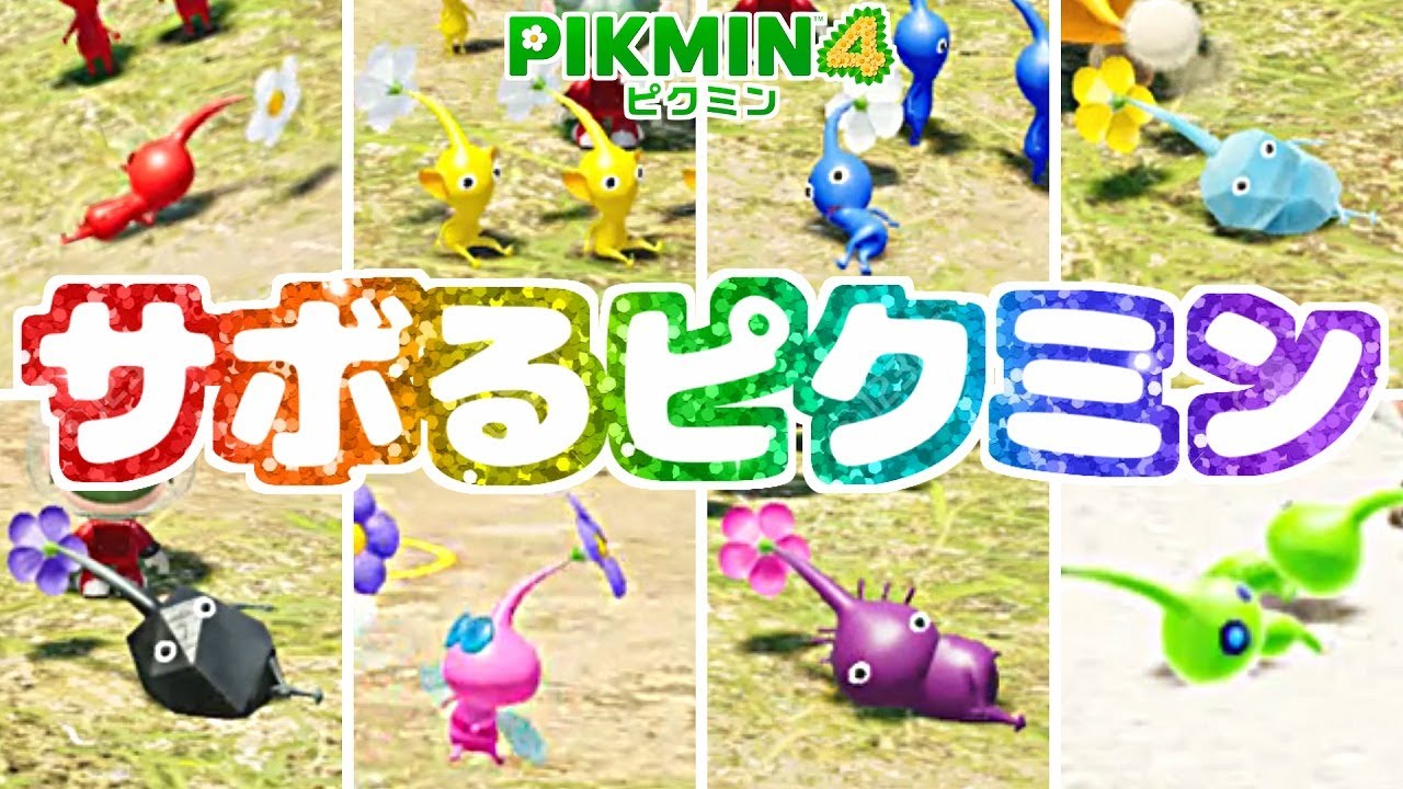 Even cute when they're slacking off? Observing Pikmin with the