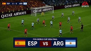 20 July, 2026 | Spain vs argentina | FIFA World Cup 26 Final | Football | FC26 Gameplay