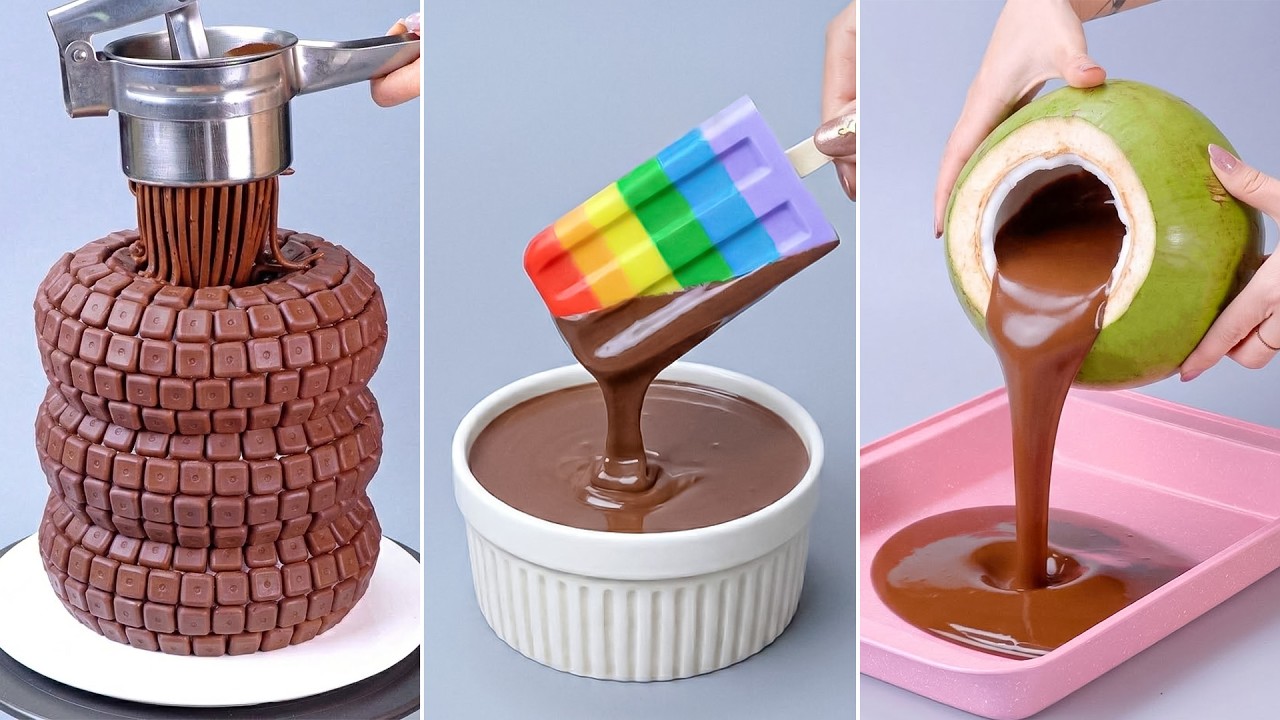 Tantangan Cokelat Buatan Sendiri yang Memuaskan 🌈 Amazing Chocolate Cake Decorating Ideas