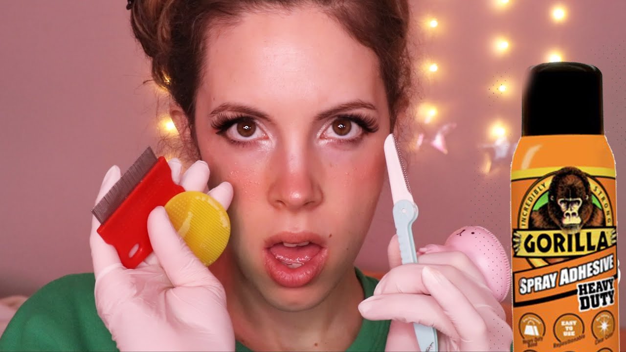 ASMR - Scalp Treatment - Getting Gorilla Glue Out Of Your Hair