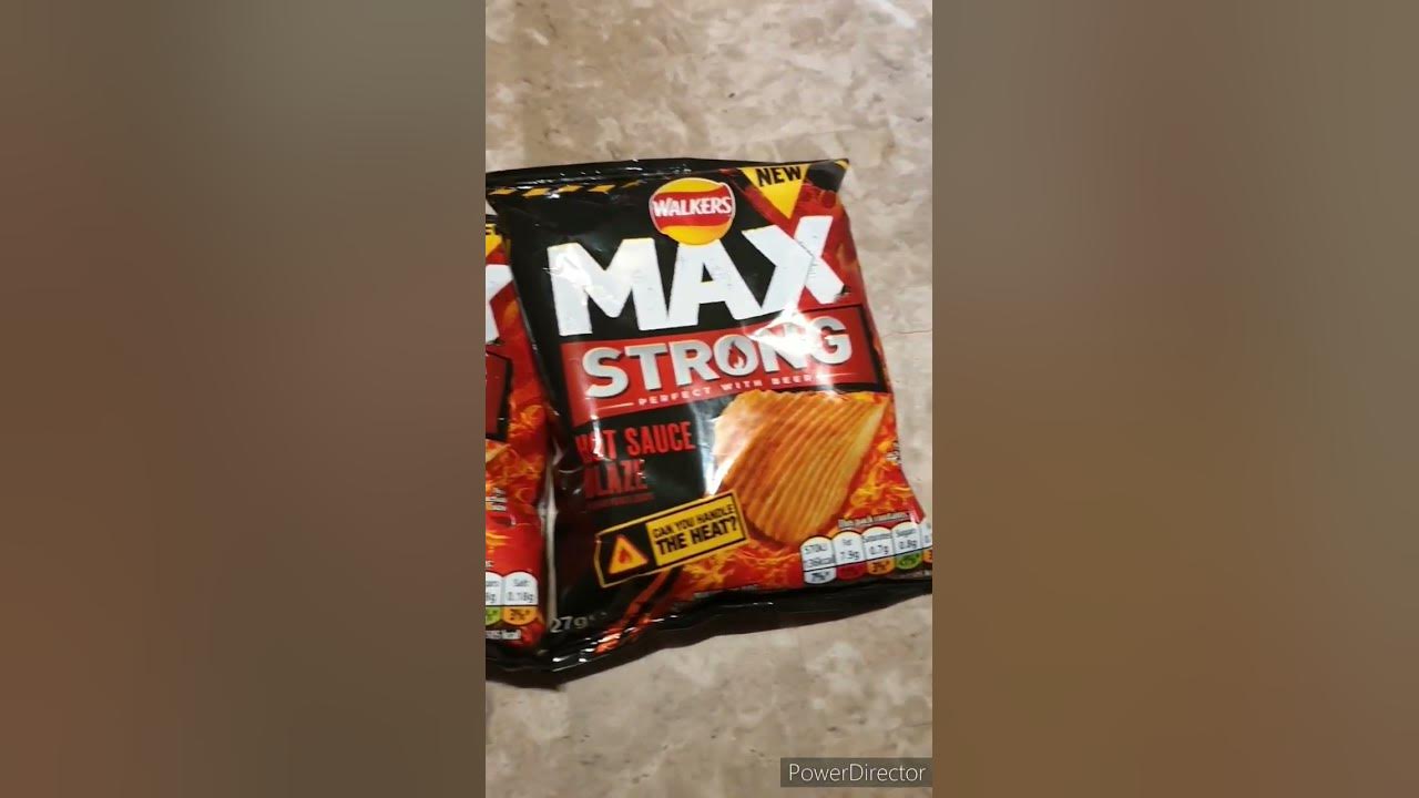 Walkers Max Strong hot sauce blaze crisps🔥 lovers hit the like button 