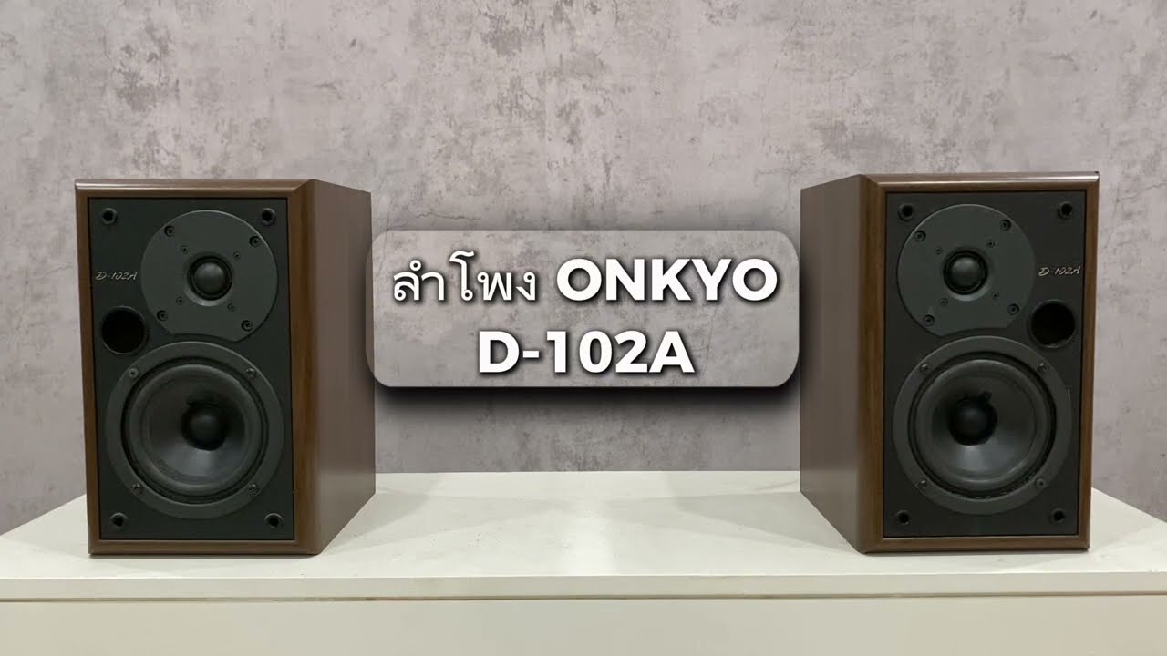 ONKYO D-102A Speaker - YouTube