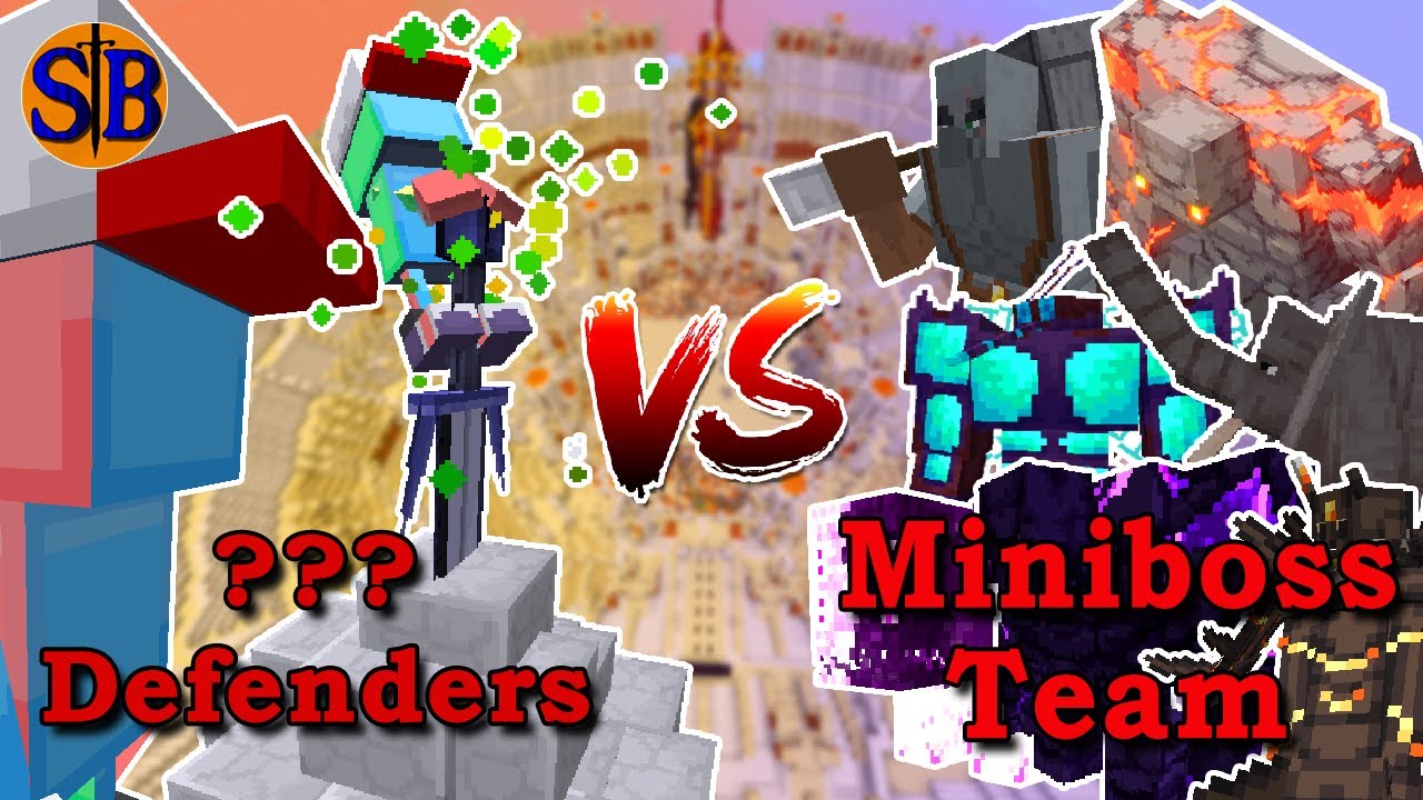 How many Defenders does it take to kill Miniboss Team | Minecraft Mob ...