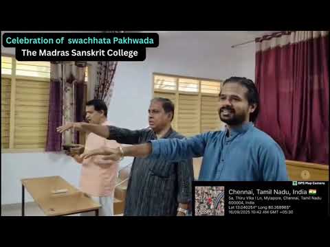 Celebration of SWACHATA PAKHWADA, The Madras Sanskrit College