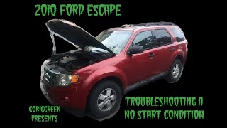 2010 ford escape NO START troubleshooting & exhaust modification