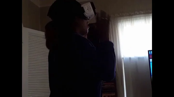 wifey 1st time with Samsung VR