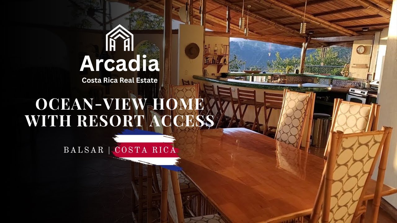 Ocean view home for sale with expat community access. Full title $269,000