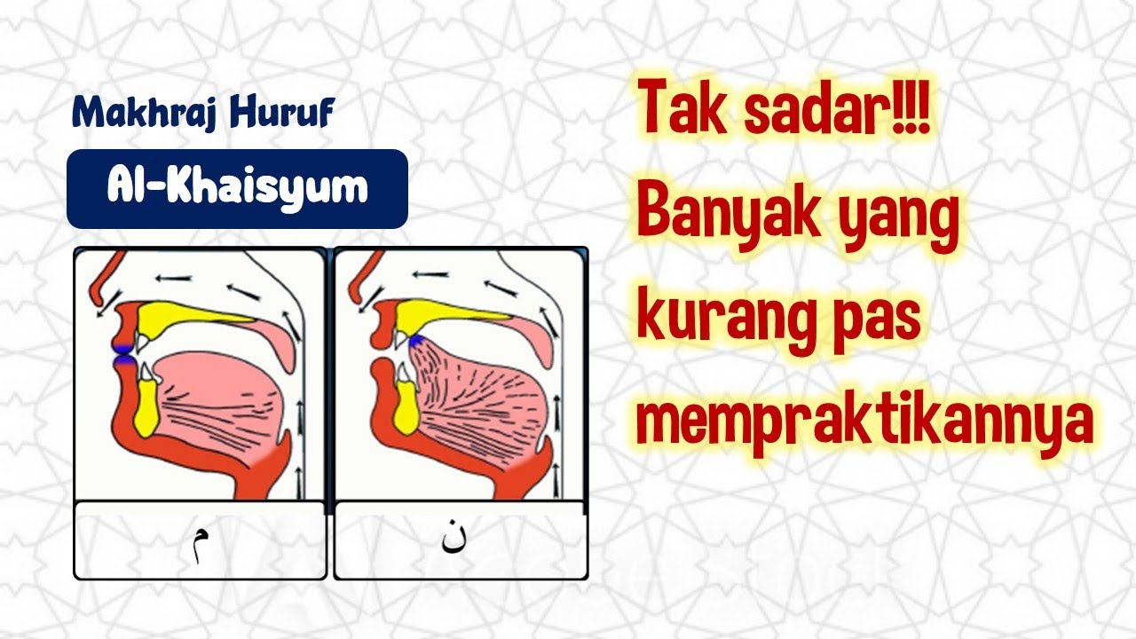 ⁣Makhraj Al-Khaisyum | Makhraj Huruf Hijaiyah