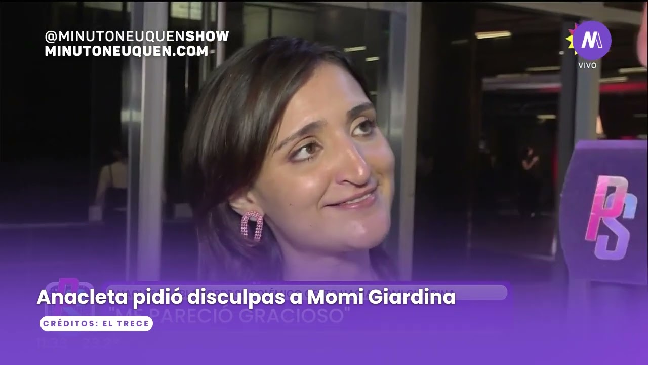 Anacleta habló tras su polémico gesto hacia Momi Giardina - Minuto Neuquén Show 