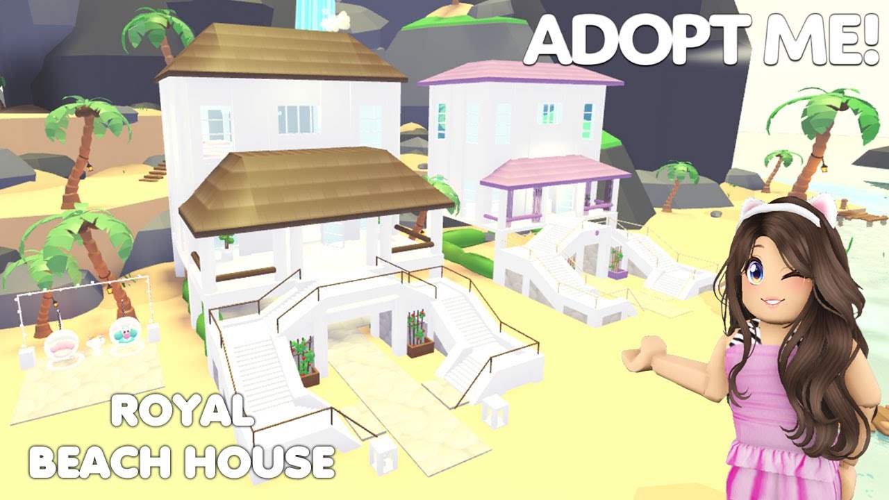 HUGE Dream Beach House 🏖️ in ADOPT ME ROBLOX Royale High