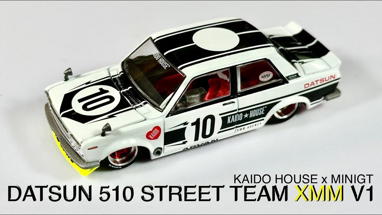 Unboxing Kaido House x MINIGT Datsun 510 Street Team XMM V1
