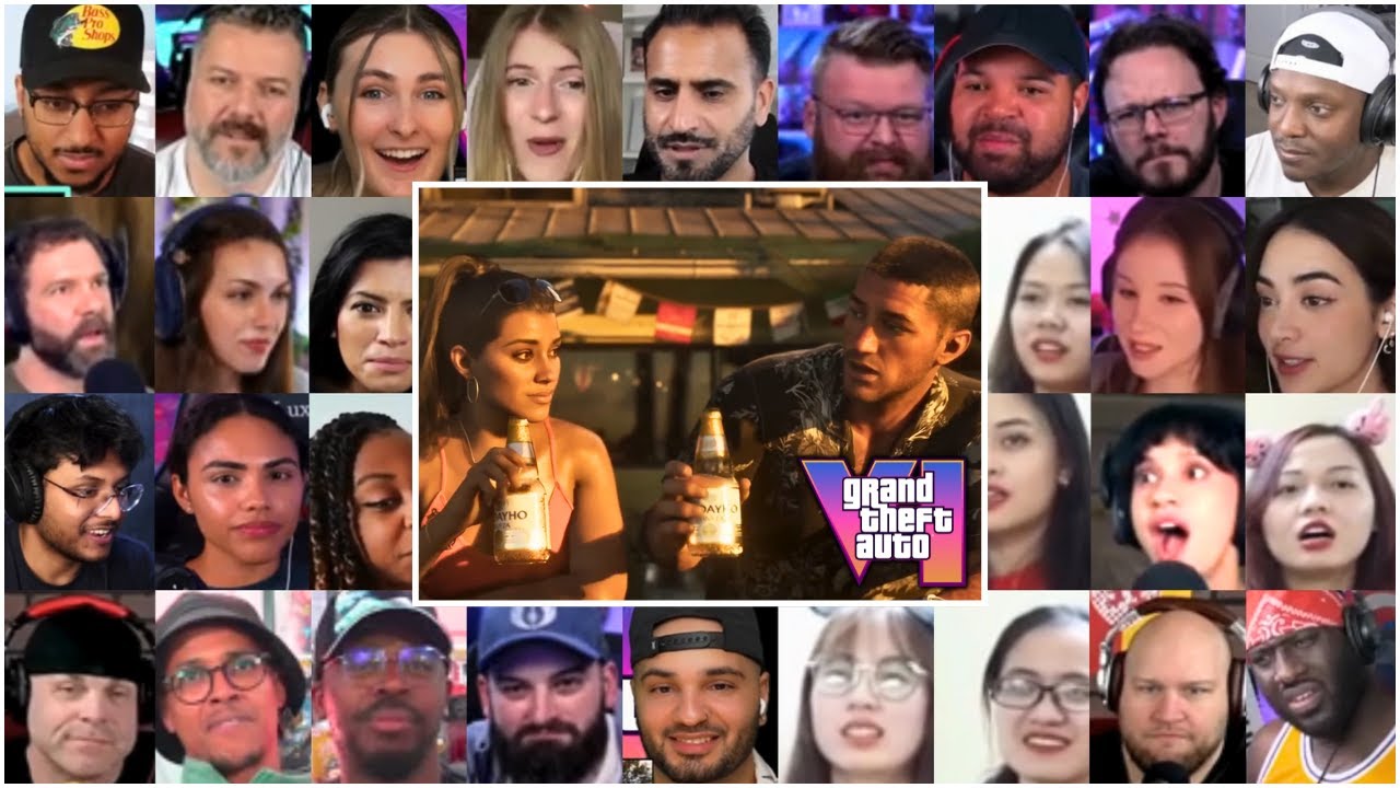 GTA 6 Trailer 2 Reaction Mashup - Grand Theft Auto 6 Reaction Mashup - Rockstar Games