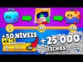 ZEREI 100 MISSÕES E GANHEI 25000 MIL FICHAS NO BRAWL STARS!!