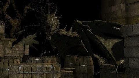 A dragon in Legend of Grimrock