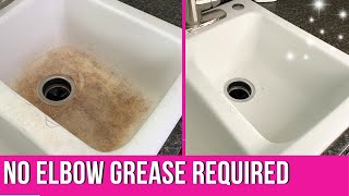 How To Clean Kitchen Sink and Make It White Again
