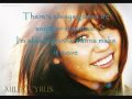 Miley cyrus  the climb lyrics on screen