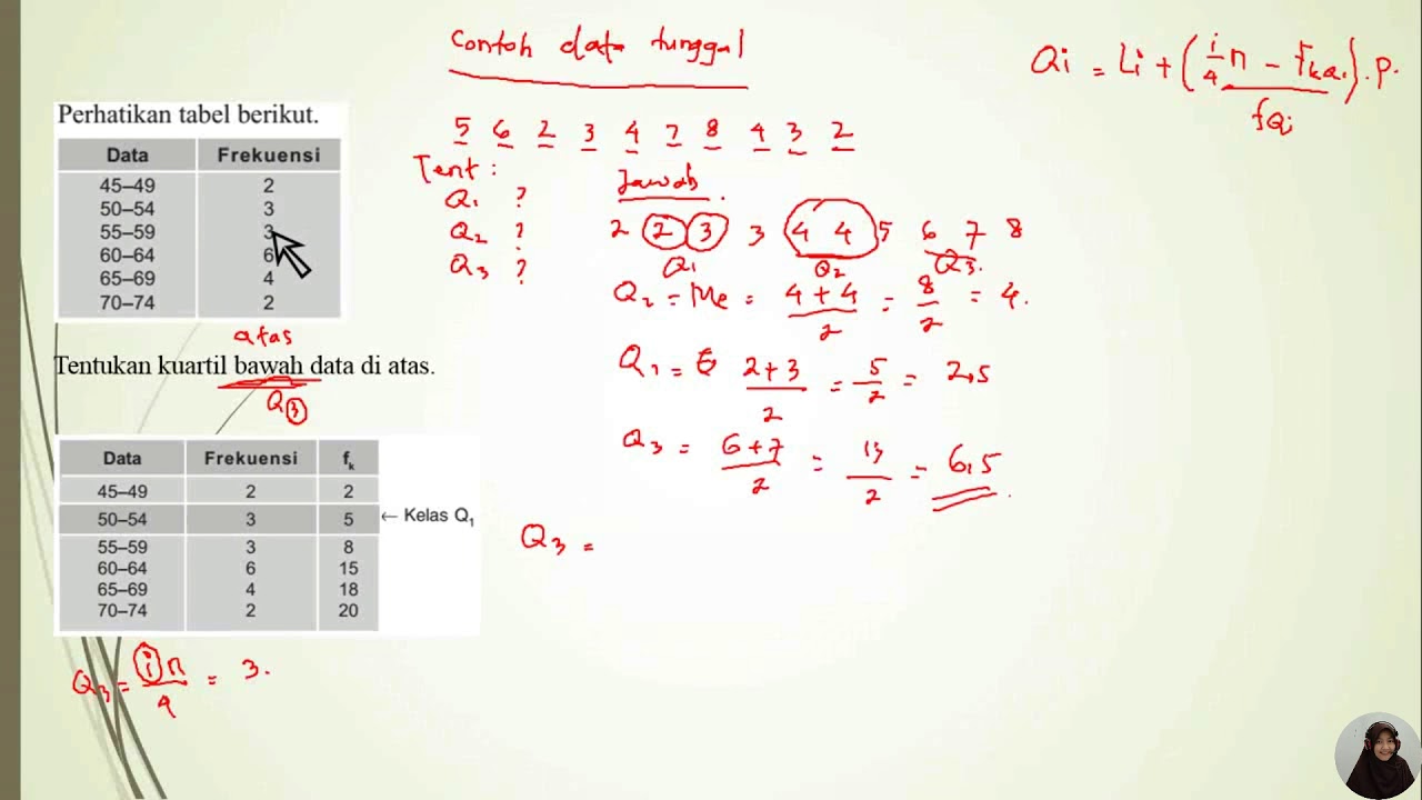Ukuran Letak Data Quartil Desil Persentil Youtube