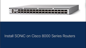 Install SONiC on Cisco 8000 Routers