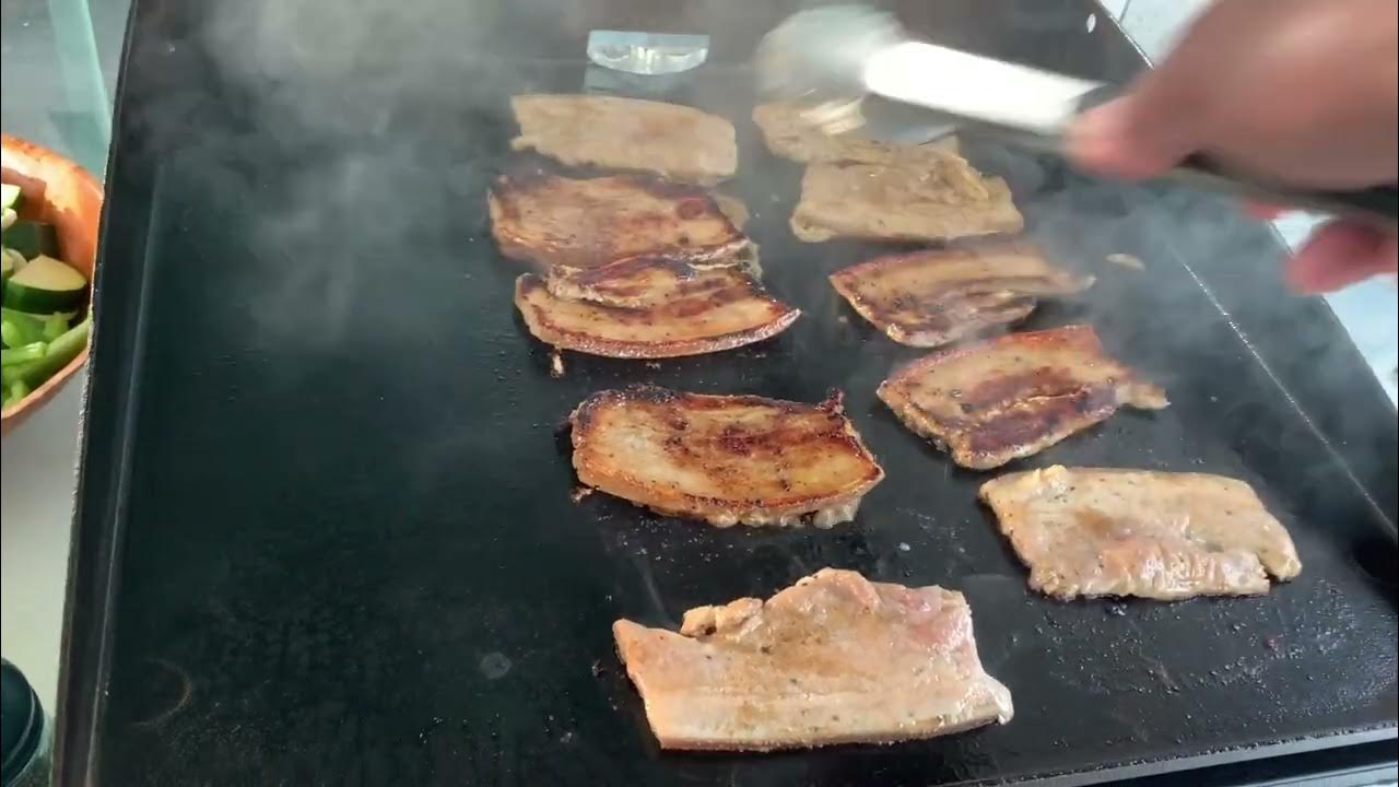 PORK BELLY AND VEGGIES ON BLACKSTONE. EASY, SIMPLE AND HEALTHY YouTube