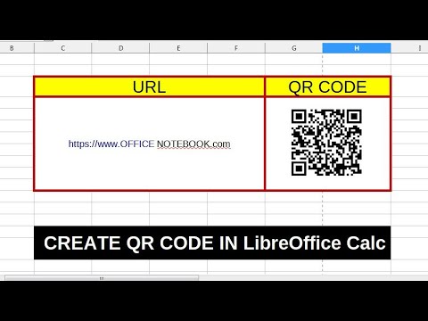 How to create a QR code in Libreoffice Calc