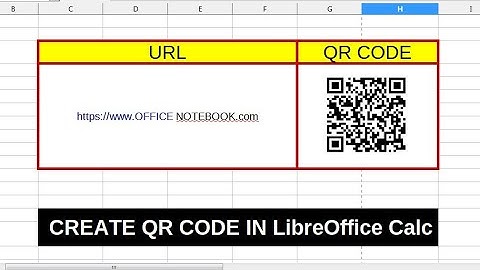 How to create a QR code in Libreoffice Calc