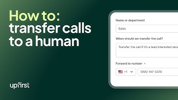 How to set up call transfers | Upfirst tutorial