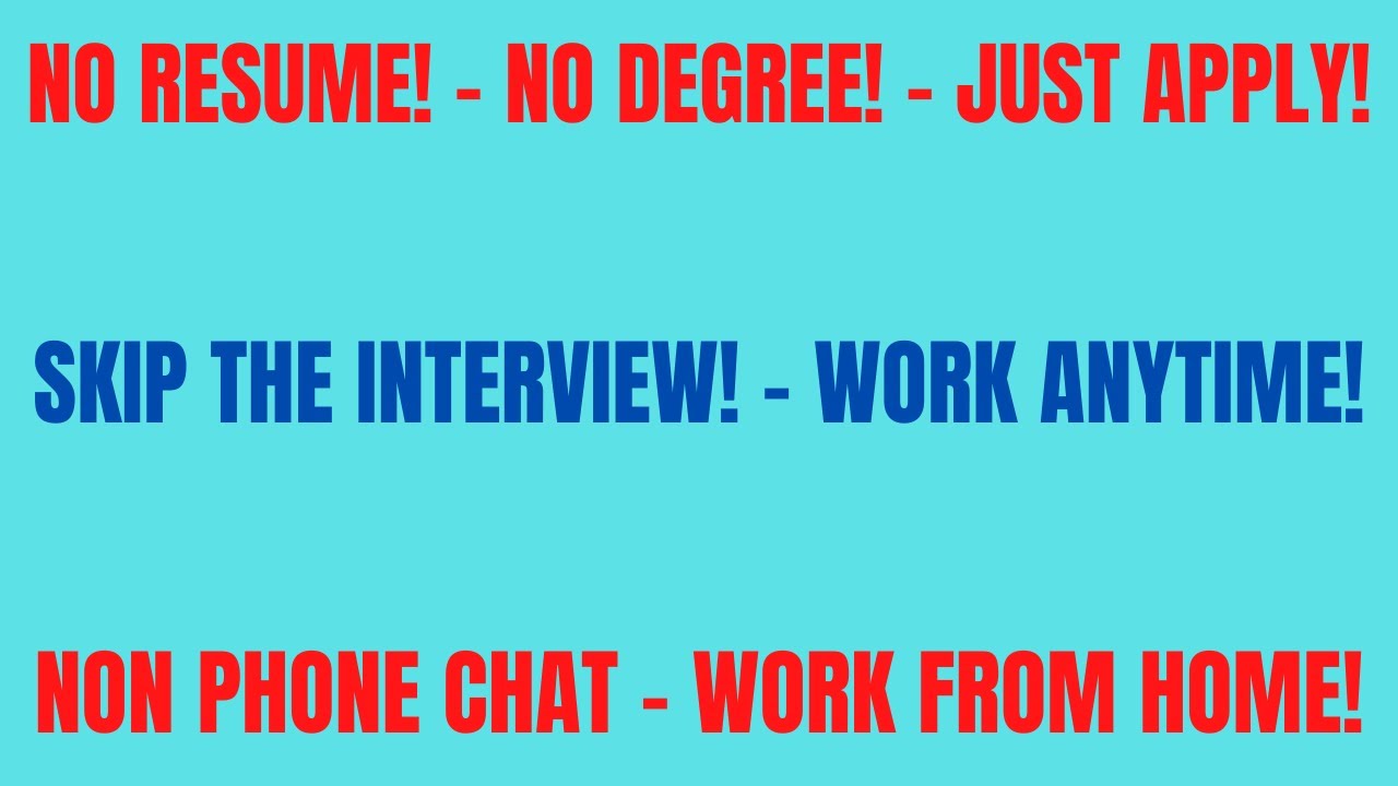 How to get any job without a degree - YouTube How to get any job without a degree - YouTube