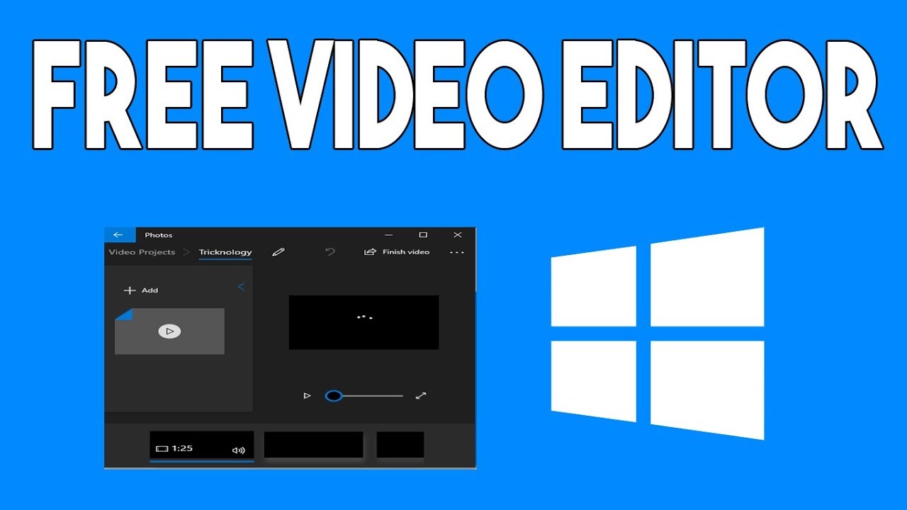 How to Use FREE Video  Editor  Built  in App on Windows  10  