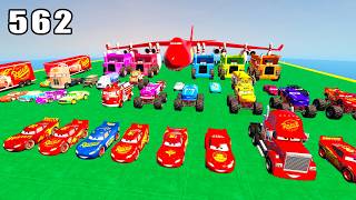 GTA V Mods Stunt Car Racing Challenge By SPIDER-MAN With Amazing DISNEY CARS AND MCQUEEN ep 562 screenshot 1
