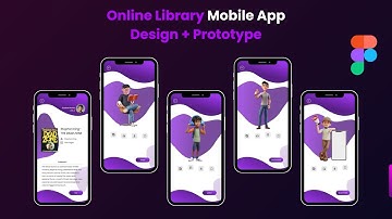 Online Library Mobile App design and Prototype in Figma