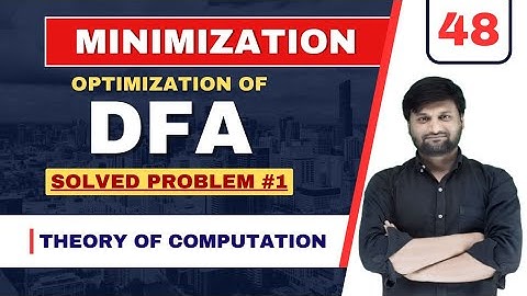Minimization of DFA in TOC with example | optimization of DFA|Finite Automata is|TOC|FLAT