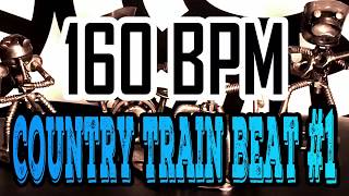 160 BPM - Country Train beat #1 - 4/4 Drum Beat - Drum Track