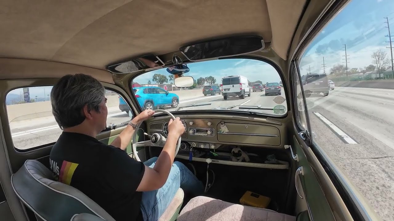 Driving log: 1958 VW Bug I-405, I-5, drove from Irvine to San Juan Capistrano, CA