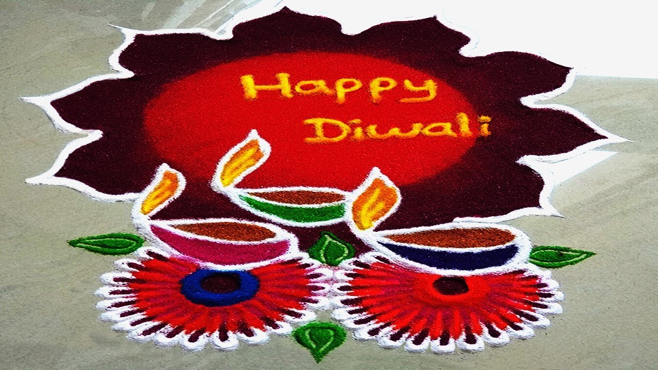 Diwali Special Rangoli||Rangoli Design||Happy Dipawali - YouTube