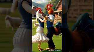 kavalaa from jailer #song #roosterandhen #dancingshorts #kavalasong #roosterdance