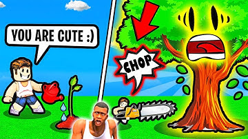 SHINCHAN and CHOP CUTTING THE LEGENDARY TREE IN ROBLOX MAGIC WOOD CUTTER Roblox in Hindi