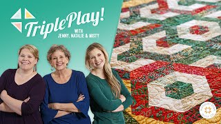 Triple Play: 3 New '60 Degree Triangle' Quilts with Jenny Doan of Missouri Star (Video Tutorial)