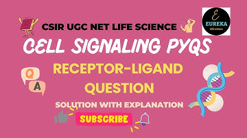 CSIR UGC PYQs I Cell Signaling I Receptor - Ligand based question I Eureka