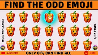 Find The Odd Emoji Out - HOW GOOD ARE YOUR EYES l Emoji Puzzle Quiz #35 @quiztakerr