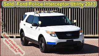 13 Ford Explorer Police with Full Amber and white Light Bar for sale 3 2024